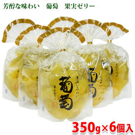 【送料無料】 サンヨー堂　豊潤な味わい　葡萄　果実ゼリー　350g×6個入 （箱） セット