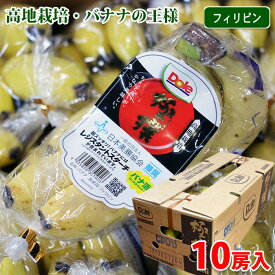 【送料無料】 Dole フィリピン産　極撰バナナ （ハイランド） 10房入　7kg （箱） 高知栽培