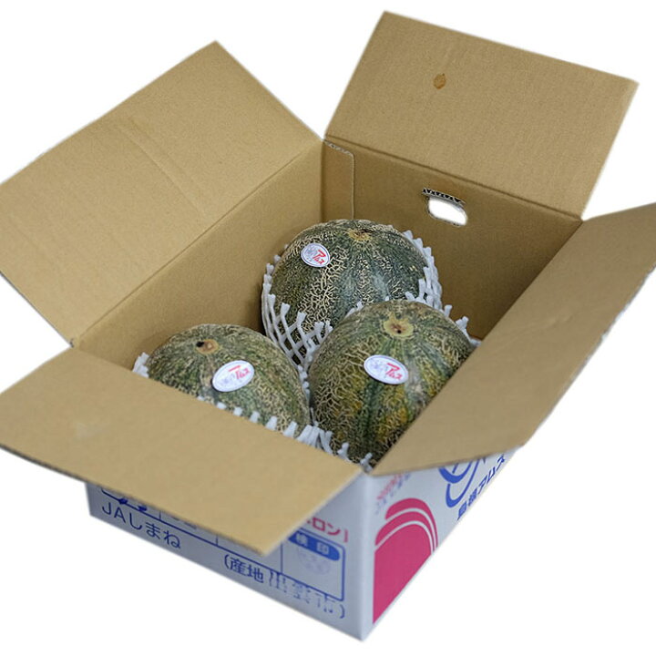 楽天市場】島根県産 アムスメロン （益田メロン） 秀品 5Lサイズ 3玉 