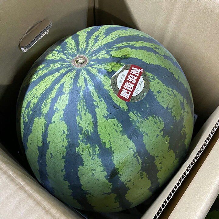 楽天市場】【送料無料】 熊本県産 すいか 肥後浪漫 秀品・2L～4Lサイズ 