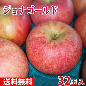 【送料無料】青森県産　りんご　ジョナゴールド　32玉サイズ　10kg（CA貯蔵）