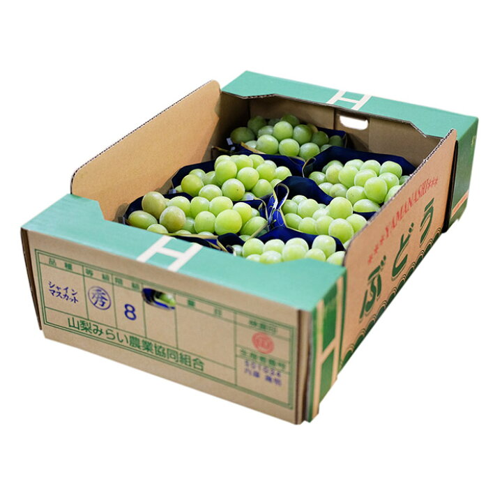 楽天市場】山梨県産 シャインマスカット 秀品 5kg 9〜11房入り 国産 
