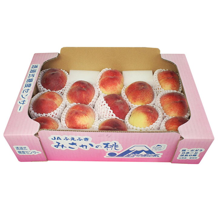 楽天市場】山梨県産 桃 日川白鳳 秀品 13〜16玉入（箱） : 生鮮食品直送便