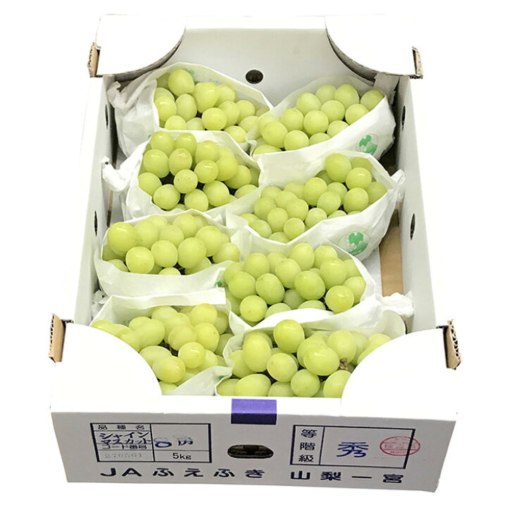 楽天市場】【送料無料】山梨県産 シャインマスカット 秀品 5kg 9～11房  
