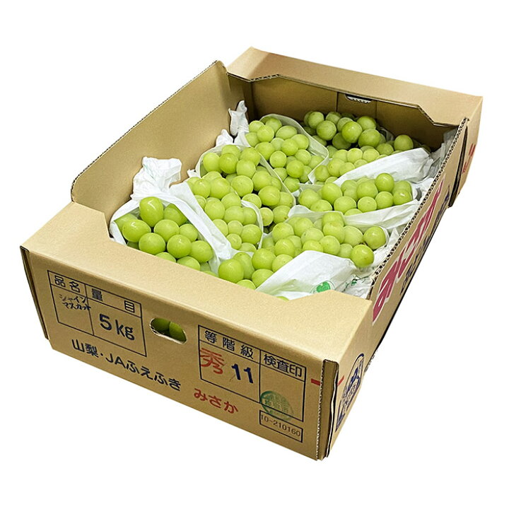 楽天市場】【送料無料】山梨県産 シャインマスカット 秀品 5kg 9～11房  