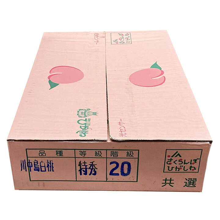 楽天市場】山形県産 桃 川中島白桃 秀品 16〜20玉入 約5kg (箱) : 生鮮 