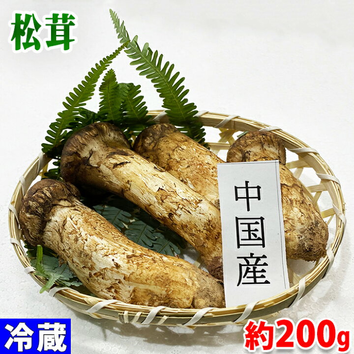楽天市場】中国産 松茸（まつたけ）つぼみ 3〜6本入り 約200g（籠 