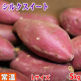 【送料無料】茨城県産（マルタケ）さつまいも　シルクスイート　A等級　Lサイズ　約5kg（13～14本前後入）箱入り