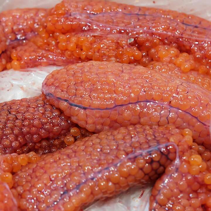 楽天市場】北海道産 秋鮭 生すじこ（生筋子） 約1kg : 生鮮食品直送便