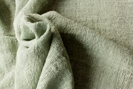 綿生地　品番MYX-0/FI(004) 幅68cm (草木染・手織りの布)　藍生葉染め 天然コットン【ミャンマーの布】ナチュラル素材です。ハンドメイドにどうぞ。