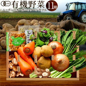 日本の有機野菜セット 旬のおまかせ11種類 全国ご当地生産者のこだわり有機栽培 健康 ベジタブル スムージー 野菜材料 おすすめ 国産 お土産 お取り寄せ プレゼント 産地直送［産直 食品ギフト］