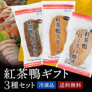 【クーポンで10%オフ】お買い物マラソン 紅茶鴨 ギフトセット オードブル 3種 セット 送料無料 合鴨 加工品 冷凍 贈答用 お歳暮 お中元 ギフト 贈答 贈り物 鴨肉 冷凍品 グルメ クリスマス ご