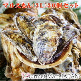 マルえもん[3Lサイズ]30個セット 北海道厚岸産 牡蠣 殻付き 牡蠣 生食 2024 お取り寄せグルメ ギフト お花見 花見 母の日