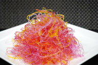 【送料無料】（沖縄・離島は除く）海の宝石プチプチつるつる海藻麺　5色ミックス　1K×12袋天恵ジャパン…