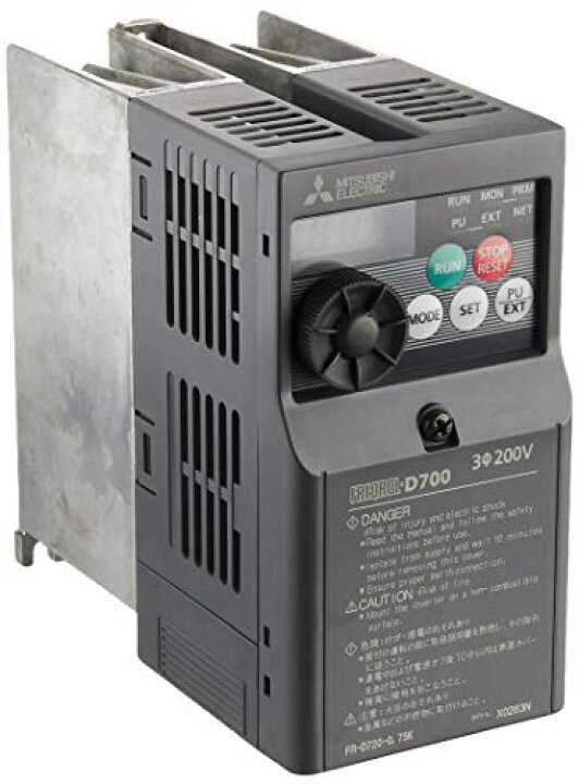 楽天市場】三菱電機 簡単小型インバータ FR-D720-0.75K : ショウマーケット