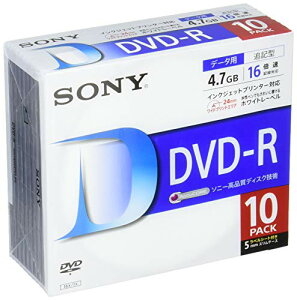 �\�j�[ �f�[�^�pDVD-R 16�{�� 5mm�P�[�X 10���p�b�N 10DMR47LLPS