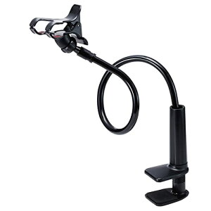 �G���R�� �X�}�z�p�X�^���h �A�[���^ �S��80cm ���R�ɋȂ���(4.6~6.9�C���`�X�}�z�Ή�) �u���b�N PWDSLARM80BK