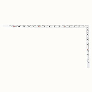 シンワ測定(Shinwa Sokutei) 曲尺 同厚 ホワイト 1尺5寸/50cm 併用目盛 名作 11110