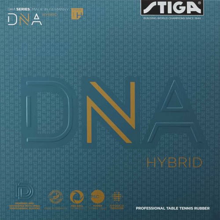 楽天市場】スティガ(STIGA) 卓球 ラバー 裏ソフト DNAハイブリッド H 