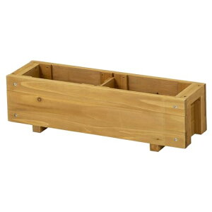 タカショー プランター スリムハーブプランター S ナチュラル 約幅55cm×奥行15cm×高さ15.5cm 天然木 WSP 間仕切り 組み立て