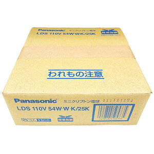 LDS110V54WWK25K �p�i�\�j�b�N �~�j�N���v�g���d�� 110V 60W�` �z���C�g ����E17 25�� LDS110V54W�EW�EK/25K