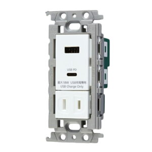 WTF147740W �p�i�\�j�b�N �R�X���V���[�Y���C�h21 �����[�d�pUSB�R���Z���g2�|�[�g 18W USB-A�EC ���t�R���Z���g�t �z���C�g