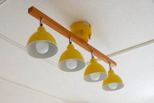 シーリングライト ウッドバー led リモコン付き 天井 4灯 照明 直付け リモコン 6畳 8畳 10畳 スポットライト メインライト 和室 食卓 洋室 和風 洋風 シンプル ダイニング おしゃれ レトロ 大正