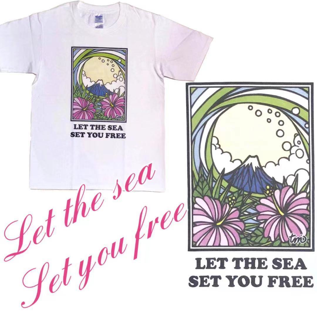 Sunrise Okinawa Tシャツ Let 最安価格 【SALE／63%OFF】 The Sea コラボTシャツ You Set free デザイナーTamo