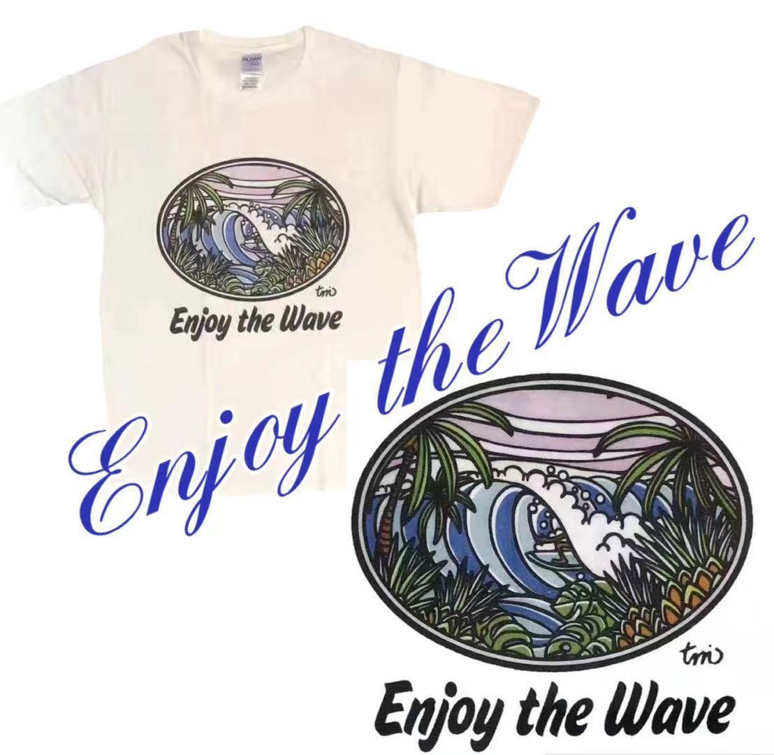 Sunrise Okinawa Tシャツ 【SALE／89%OFF】 Enjoy 定番キャンバス コラボTシャツ the Wave デザイナーTamo
