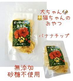 無添加　砂糖不使用　バナナチップス　犬　猫　おやつ　ドライフルーツ　食物繊維