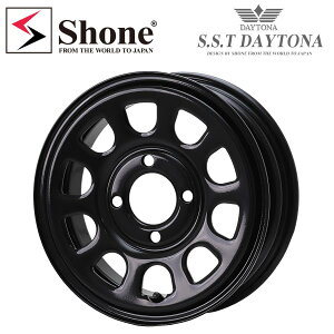 12�C���` �y�p SHONE SST DAYTONA �f�C�g�i�u���b�N ���C���Ȃ� 12×4J 4�� 100mm ET+40 �y�g�� �y�o�� 1�{���i NO,SH451