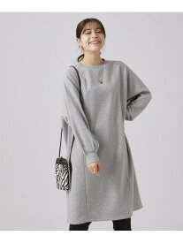 【SALE／41%OFF】【洗える】裏地あったか 切替スウェットワンピース【SHOO WARM】 SHOO・LA・RUE シューラルー ワンピース・ドレス その他のワンピース・ドレス グレー ブラック ベージュ【RBA_E】[Rakuten Fashion]