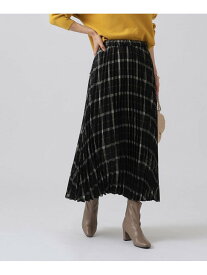 【SALE／30%OFF】チェックアソートプリーツスカート SHOO・LA・RUE シューラルー スカート ロング・マキシスカート ブラック ベージュ レッド【RBA_E】[Rakuten Fashion]