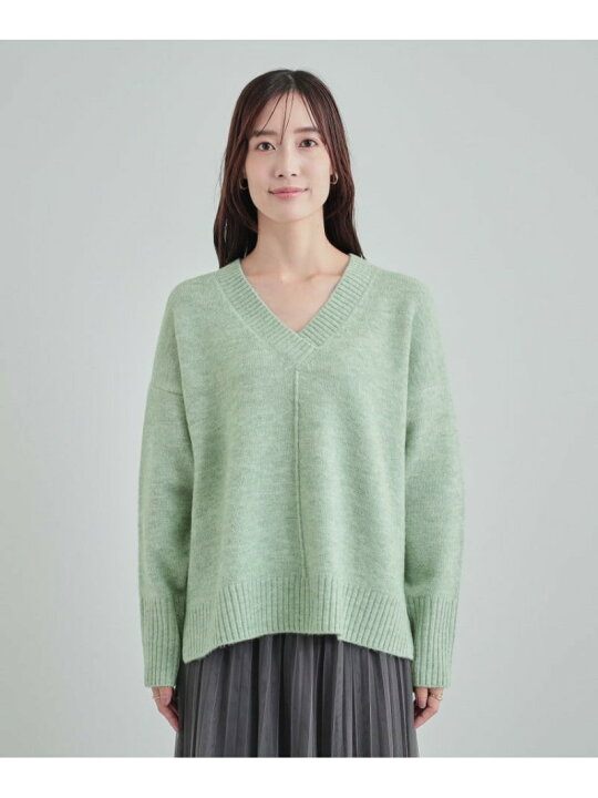 楽天市場】【SALE／10%OFF】大人の余裕を醸し出す ふわふわ 深Vネック 