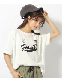 【SALE／10%OFF】メッシュ切り替えゆるTシャツ SHOO・LA・RUE シューラルー トップス カットソー・Tシャツ ホワイト ブラック ピンク【RBA_E】[Rakuten Fashion]