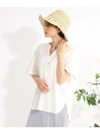 【SALE／20%OFF】【UVカット/抗菌防臭/吸水速乾/親子リンク可能】大人のためのフレンチリネンブレンド ドルマンスキッパー SHOO・LA・RUE シューラルー トップス シャツ・ブラウス ホワイト グリーン イエロー ピンク パープル ブルー ブラック【RBA_E】[Rakuten Fashion]