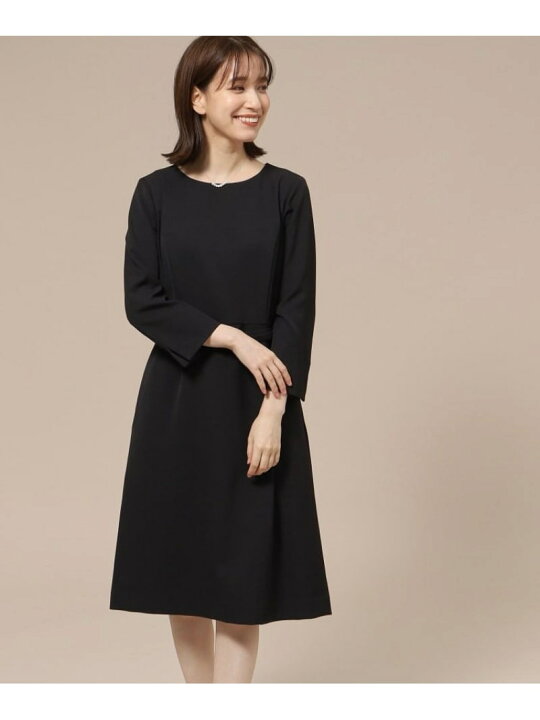 楽天市場】【洗える】ダブルクロスベルト付きワンピース(共布ベルト  