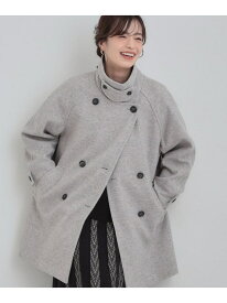 【SALE／35%OFF】【2WAY】こなれきれい ウール調コクーンコート SHOO・LA・RUE シューラルー ジャケット・アウター チェスターコート グレー ブルー ベージュ【RBA_E】【送料無料】[Rakuten Fashion]