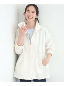 【SALE／20%OFF】【防花粉/S-LL】ウエストマークですっきり見え 軽やかスタンドブルゾン SHOO・LA・RUE シューラルー ジャケット・アウター ブルゾン・ジャンパー ホワイト ベージュ ネイビー【RBA_E】【送料無料】[Rakuten Fashion]