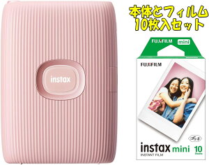 �x�m�t�C����(FUJIFILM) �`�F�L �X�}�z�v�����^�[ instax mini Link2 �\�t�g�s���N INS MINI LINK2 S PINK �`�F�L�p�t�B���� 10����