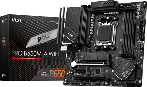 MSI �������K�i �}�U�[�{�[�h PRO B650M-A WIFI AMD Ryzen 7000/9000 �V���[�Y�Ή�B650�`�b�v�Z�b�g���� micro-ATX MB5909