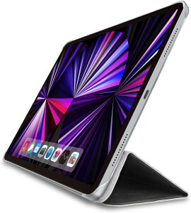 GR iPad Pro 11C` 4/3/2 (2022/2021/2020N) P[X wʃNA O܂X^h y \tgU[ ubN TB-A21PMWV2BK
