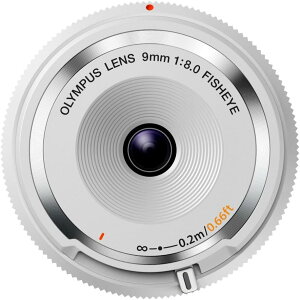 OM SYSTEM/�I�����p�X OLYMPUS �~���[���X��� 9mm f8 �t�B�b�V���A�C �{�f�B�L���b�v�����Y �u���b�N BCL-0980 BLK �z���C�g BCL-0980 WHT