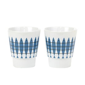 アルメダールス Almedahls シッル マグカップ 8.7x9.5cm 2個セット（ブルー） 100629 0000 Sill Mug ニシン 食器 コップ キッチン雑貨 ペンスタンド 陶器 おしゃれ かわいい 北欧 雑貨 ボックス付き ペア ギフト対応 【送料無料(一部地域を除く)】