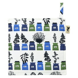 アルメダールス Almedahls パーション家のスパイス棚 ポットホルダー 23×23cm （ブルー / スモール） 101907 0000 Persons kryddskap pot holder 鍋敷き キッチン雑貨 おしゃれ かわいい 北欧 プレゼント 雑貨 ギフト対応 【メール便なら送料無料】