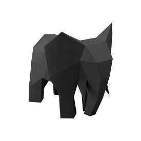 アスククリエイティブ Ask Creative エレファント （ブラック） Elephant ペーパークラフト 置き物 置物 フィギュア 3D プレゼント 手作り DIY ギフト対応 【メール便なら送料無料】