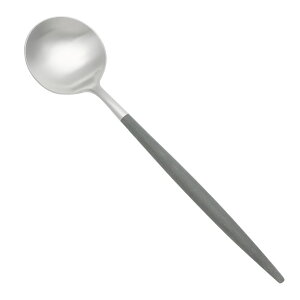 クチポール Cutipol ゴア ディナースプーン 211mm (グレー×シルバー) GGO 05 GOA Gray Silver Dinner Spoon カトラリー マットシルバー テーブルスプーン キッチン雑貨 北欧 ポルトガル プレゼント ギフ