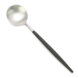 クチポール Cutipol ゴア ディナースプーン 211mm （ブラック×シルバー） GO 05 GOA Black Silver Dinner Spoon カトラリー マットシルバー テーブルスプーン キッチン雑貨 北欧 ポルトガル プレゼント ギフト対応 【メール便なら送料無料】