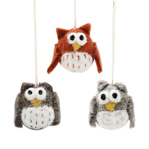 OC Ah Vt Gry & Sif r ~j tNE i` I[ig 3Zbg i~bNXJ[j 12321 Mini Owls Natural Set of 3 tFg nhCh  ftH   ~j`A 
