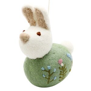 OC Ah Vt Gry & Sif r VbeBO oj[ t[ GuC_[ I[ig i4Fj Sitting Bunny w Flower Embroidery tFg nhCh   hJ  ~j`A 